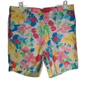 J Press X Frances Valentine Colorful Floral Shorts NEW (38x8) USA Cotton Preppy